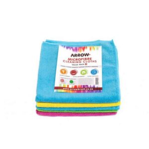 Woven Microfibre Cleaning Cloth – 220gsm – 40cm x 40cm – Pack of 5