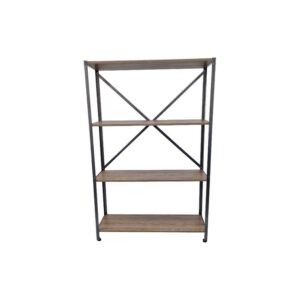 Trendi Shelf – Steel and Wood Shelving – 4 Shelf – 137 x 90 x 35cm