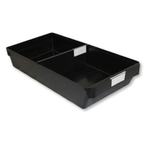 Shelf Bin – Loose Parts Warehouse Storage Container – Plastic – Large – 500mm – Black