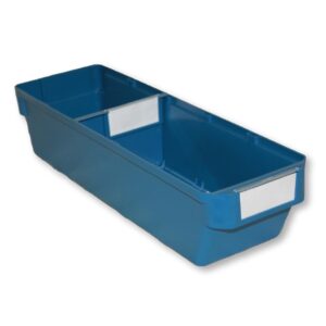 Shelf Bin – Loose Parts Warehouse Storage Container – Plastic – Small – 400mm – Blue