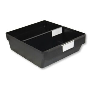 Shelf Bin – Loose Parts Warehouse Storage Container – Plastic – Large – 300mm – Black