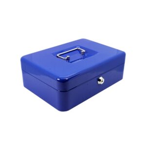 Steel Cash Box – 25 x 18 x 9cm – Colour Options