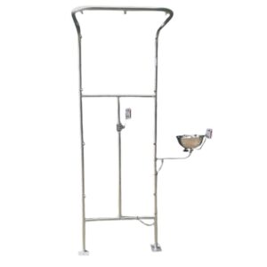 Double Column Safety Shower – Hand Operated Lever – 70 x 60 x 210 cm