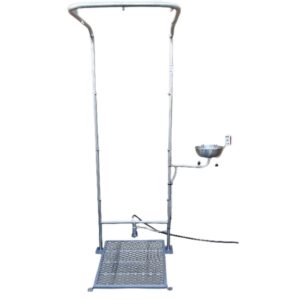 Double Column Safety Shower – Foot Operated – 70 x 65 x 210 cm