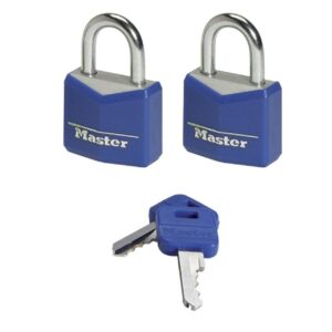 Aluminium Padlock – Keyed – 20mm – Pack of 2 – MA350220-blue