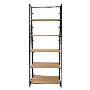 Shelving – 5 Tier – Wood and Steel – 65 x 32 x 166 cm – HH300109