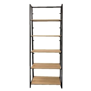 Shelving – 5 Tier – Wood and Steel – 65 x 32 x 166 cm – HH300109