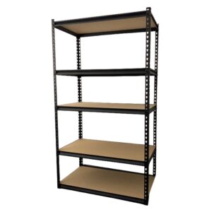 Steel Shelving – Initial Bay – 5 Shelves – Flat Packed – 92 x 46 x 183 cm – HH300102