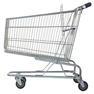 Steel Shopping Trolley – Metal Mesh – with Child Seat – 210L