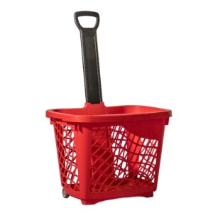 Plastic Roller Shopping Basket – Wanzl – 43L – Colour Options