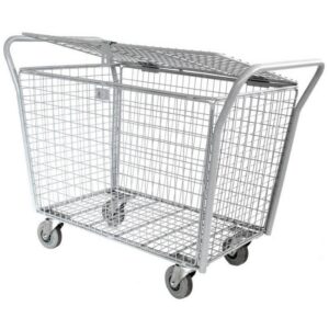 Steel Parcel Trolley – With Lid – Lockable – 110 x 65 x 94cm