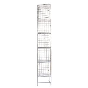 Wire Mesh Locker – Electro Plated – 5 Doors – 180 x 30 x 45cm