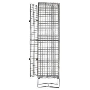 Wire Mesh Locker – Electro Plated – 2 Doors – 180 x 30 x 45cm