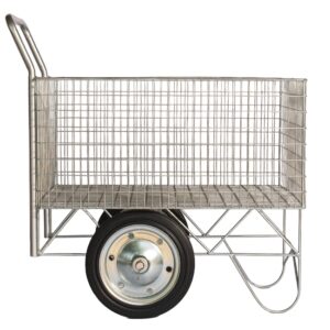 Wire Cart Trolley – Steel Mesh – 82 x 47.5 x 40 cm – 200kg Carrying Capacity