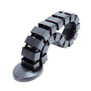 Snake Cable Tray – Works with Sit Stand Desk – Plastic – Adjustable Frame