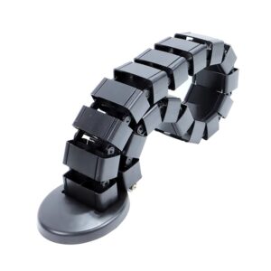 Snake Cable Tray – Works with Sit Stand Desk – Plastic – Adjustable Frame