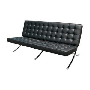 Three Seater Couch – Barcelona – Von Der Rohe – 3 Seater – Pleather – Colour Options
