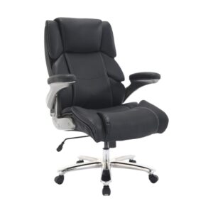 High Back Office Chair – Big and Tall Comfort – Swivel and Tilt – Gas Height – Black