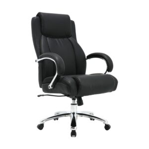 High Back Office Chair – Bonded Leather – Big and Tall – Swivel and Tilt – Gas Height – Colour Options