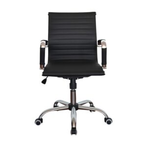 Medium Back Office Chair – Generic – PU Leather – Swivel and Tilt – Gas Height – Colour Options