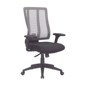 Medium Back Office Chair – Follow Me – Netting – Swivel and Tilt – Gas Height – Black