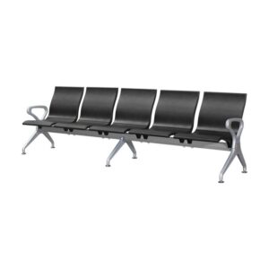 Airport Bench – Public Seating – Polyurethane – Indoor Use – Flat Packed – Five Seater – 297 x 67 x 87cm