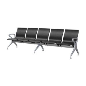 Airport Bench – Public Seating – Polyurethane – Indoor Use – Flat Packed – Five Seater – 297 x 67 x 87cm