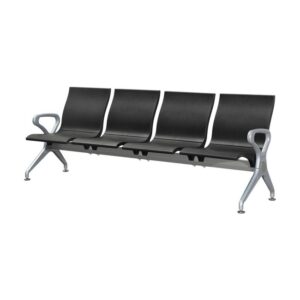 Airport Bench – Public Seating – Polyurethane – Indoor Use – Flat Packed – Four Seater – 237 x 67 x 87 cm