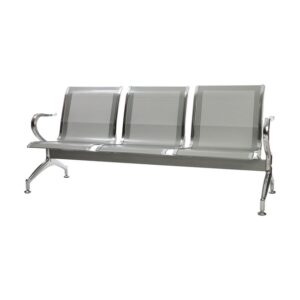 Airport Bench – Public Seating – Heavy Duty Standard Steel – Indoor Use – Flat Packed – Three Seater – 180 x 67 x 79 cm