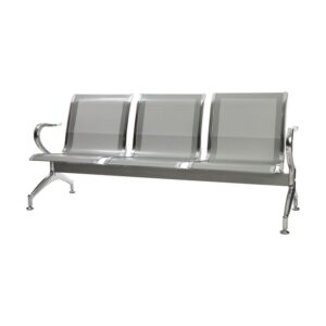 Airport Bench – Public Seating – Heavy Duty Standard Steel – Indoor Use – Flat Packed – Three Seater – 180 x 67 x 79 cm