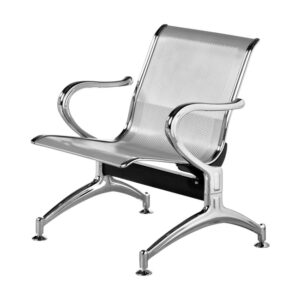 Airport Bench – Public Seating – Heavy Duty Standard Steel – Indoor Use – Flat Packed – One Seater – 68 x 67 x 79 cm