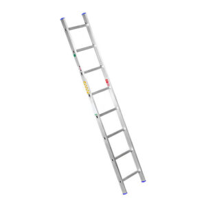Single Aluminium Ladder – Lean-to Ladder – 8 Steps – 2.4m