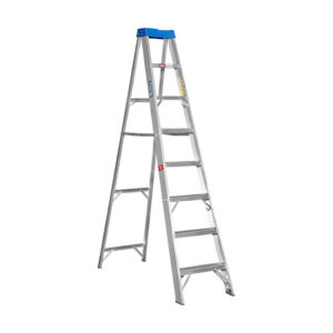 Aluminium Step Ladder – Single Sided – A-Frame – Medium Duty – SANS 50131 – 8-Step – 2.40m