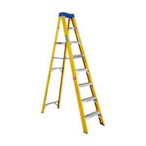 Partial Fibreglass Step Ladder – Single Sided – Industrial – 8 Steps – 2.4m