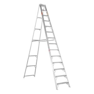 Aluminium Step Ladder – Single Sided – Heavy Duty Industrial – 14-Step – 4.20m