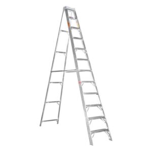 Aluminium Step Ladder – Single Sided – Heavy Duty Industrial – 12-Step – 3.60m