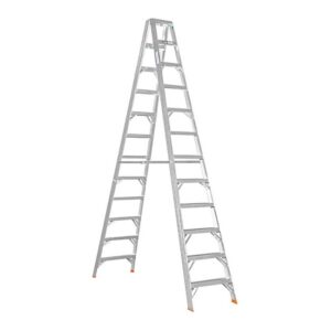 Aluminium Step Ladder – Double Sided – Heavy Duty Industrial – 12-Step – 3.60m