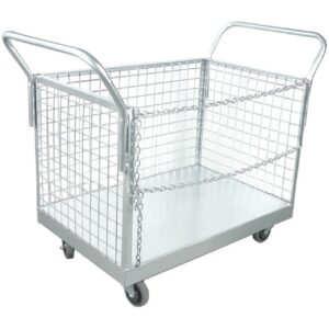 Mesh Box Truck – Trolley – 3 Sided – 91 x 61 x 91 cm – Carrying capacity 500kg