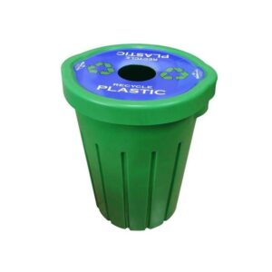 Refuse Recycle Bin with Flat Lid – One Hole – Plastic – 85L