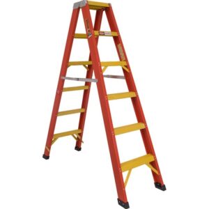 Fibreglass Double Sided Step Ladder – Industrial – Heavy Duty – 12 Step – 3.6m