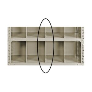 Bolted Shelving Steel Shelf Divider – Uni-Angle – Painted – 15.2 x 38.1 cm