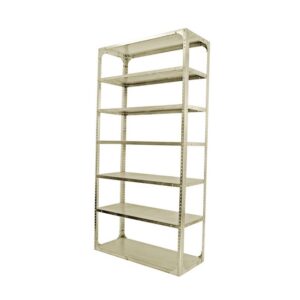 Bolted Shelving Steel Bay 7 Shelves – Uni-Angle – Seven Shelf Kit – Painted – 304.8 x 91.4 x 91.4 cm