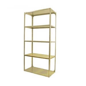 Bolted Shelving Steel Bay 5 Shelves – Uni-Angle – Five Shelf Kit – Painted – 304.8 x 91.4 x 91.4 cm