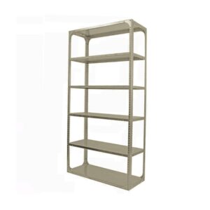 Bolted Shelving Steel Bay 6 Shelves – Uni-Angle – Six Shelf Kit – Painted – 182.9 x 91.4 x 76.2 cm
