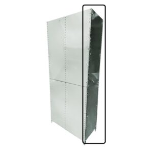Bolted Shelving Steel Side Panel – Uni-Angle – Galvanised – 129.5 x 30.5 cm