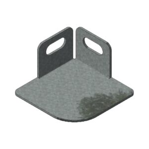 Bolted Shelving Steel Foot – Uni-Angle Single – Galvanised