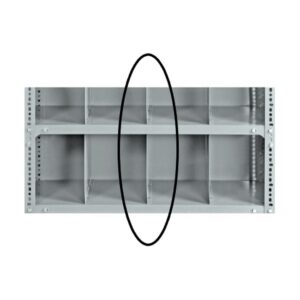 Bolted Shelving Steel Shelf Divider – Uni-Angle – Galvanised – 15.2 x 45.7 cm