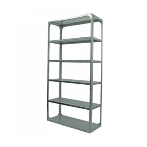 Bolted Shelving Steel Bay 6 Shelves – Uni-Angle – Six Shelf Kit – Galvanised – 304.8 x 91.4 x 91.4 cm