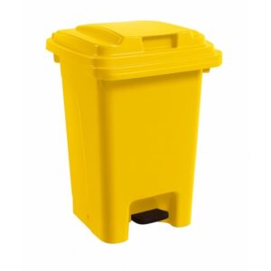 Plastic Pedal Bin – Foot Operated – 60L – Yellow