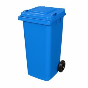 120L Wheelie Bin – 2 Wheel – Plastic – Blue